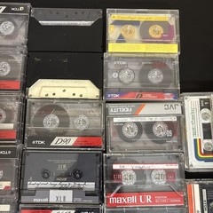 36 Cassette Tape Lot Sold As Blanks TDK Maxell Sony Fuji Scotch Reusable