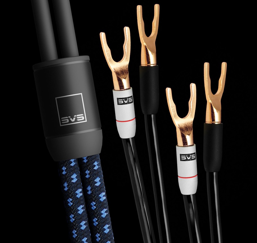 SVS SoundPath Ultra Bi-Wire 10Ft – Spade Spade-to-Spade Bi-Wire Speaker Cable