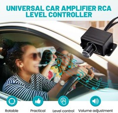 Universal Car Audio Amplifier RCA Level Controller Bass Volume Control Knob