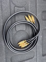 6FT Component Video Cable, Gold Plated, Black with 3 RGB connectors