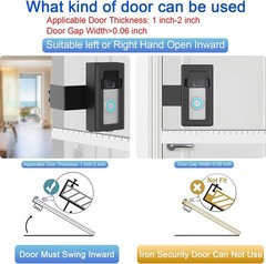 Anti-Theft Adjustable Video Doorbell Mount for Ring/Blink – Easy Installation