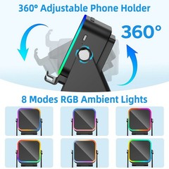 NEW Wireless Induction Speaker 5-in-1 Bluetooth Speaker With Phone Stand Holder