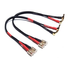 Speaker Cable Extension with Right Angle Banana Plugs, 12 AWG, Banana Jack Co…