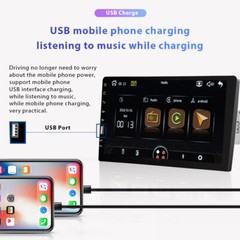 9 in Car Stereo Single 1 DIN Apple Carplay Android Auto HD Touch Screen FM-Radio