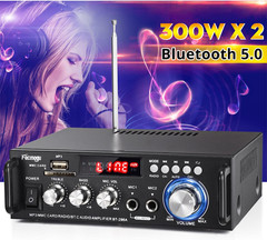 Amplificador De Audio Est�Reo Inal�Mbrico Bluetooth 5.0 De 298 a Y 300 W X 2