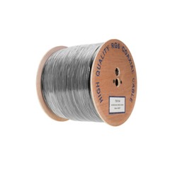 RG6 Cable COAXIAL 500ft 1000ft Bulk Coax DUAL / QUAD Outdoor 18AWG – BLACK WHITE