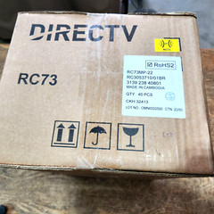 (LOT OF 40) DIRECTV RC73 IR/RF UNIVERSAL REMOTE CONTROLS / GENIE / 1 CASE / NEW!
