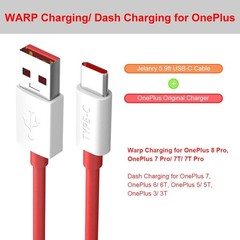 2-Pack 6FT USB-C Cable for OnePlus 80W SuperVOOC Warp Dash Fast Charging