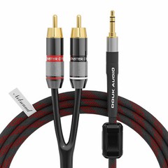 3.5mm Male to 2Male RCA Cable AUX to RCA Splitter Wire for HIFI Audio System