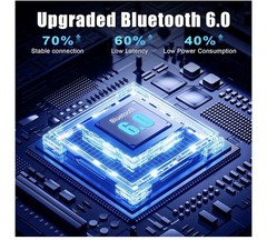 Bluetooth 6.0 2-in-1 TX/RX 3.5mm AUX Adapter Type-C Charging Low Latency