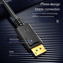 Dp to Hdmi-Compatible Cable 1.8M 1080 HD Adapter Cable Computer Monitor Cable Co