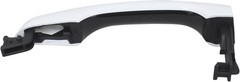 Front Driver and Passenger Side Exterior Door Handle White for Hyundai