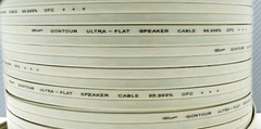 QED Qontour Ultra-Flat Solid Core Speaker Cable Sold by the METER Raw cable DIY