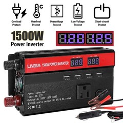 Convertidor De Corriente 5000W Para Autos Carros DC 12V a 110V AC Inversor y USB