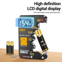 Lightweight Battery Tester Tool For 1.2V 3.7V 9V Cylindrical Button Cell Box