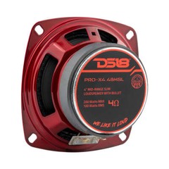 DS18 PRO-X4.4BMSL 4″ Car Speaker Shallow Mid-Range with Bullet 200 Watts 4-Ohm