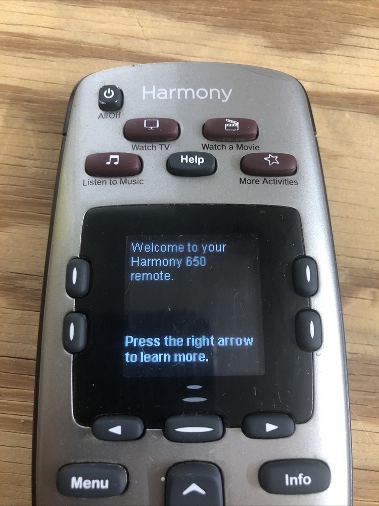Logitech Harmony 650 Advanced All in One Programmable Universal Remote Control
