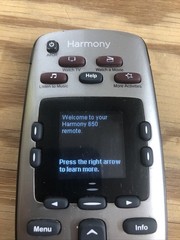 Logitech Harmony 650 Advanced All in One Programmable Universal Remote Control