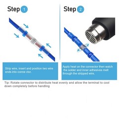 690PCS Solder Sleeve Seal Heat Shrink Butt Wire Connectors Terminals Waterproof