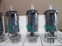FIVE NEW SYLVANIA 6AU6A HiFi Ham Radio Amp Vacuum Tubes Matching Codes IOB