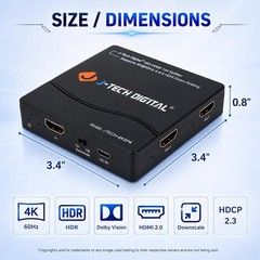 4K HDMI Splitter 1×4 Dolby Vision HDCP2.2 JTECH-4KSP4