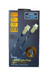 VIBE 6ft Tangle-Free Fiber Cable HDMI 1080 High Speed w/Ethernet 1080P BRAND NEW