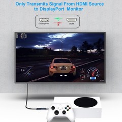BENFEI HDMI to DisplayPort Adapter, Source Grey or silver