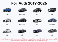 4K+1080P Dash Cam Front and Rear for Audi 2019-2026 Q3 Q5 Q6 Q7 Q8,A3 A4 A5 A6
