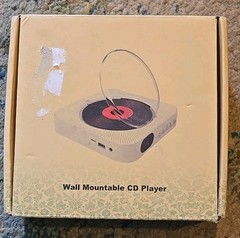 Wall Mountable CD Player White Portable CD Players Music Player Home Audio Boomb