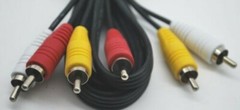 NEW 6 Ft RCA A/V COMPOSITE CableS DVD/VCR/SAT YELLO RED WHITE CONNECTORS