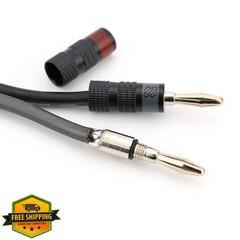 Sewell 15 Ft 12 AWG Speaker Wire Banana Plugs