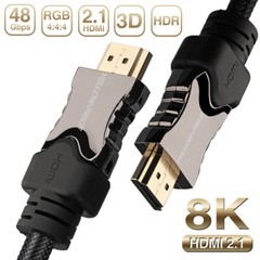 Braided HDMI v2.1/2.0/1.4 Cable 6FT for 2019 2018 2017 3D HDTV 4K 1080p – 4320p