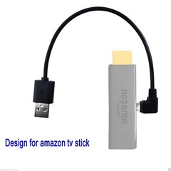 2pcs PACK Mini USB Power Cable for Roku Stick Chromecast Amazon TV Stick