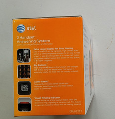 att 2 handset answering system AT&T Phone set caller id announce audio assist