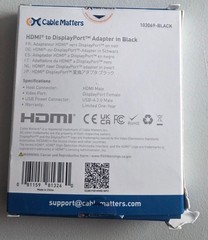 Cable Matters HDMI To DisplayPort Adapter 4K At 30Hz Active HDMI To DP Adapter