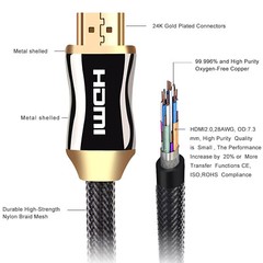 PREMIUM 8K HDMI Cable v2.1 UHD 8K/60fps 48Gbps Lead 4K/2K Support PS5/4 Sky Lot