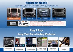 Eonon GMSX7A For Chevy Silverado 2014-2018 10″ Android 14 IPS Car Stereo CarPlay
