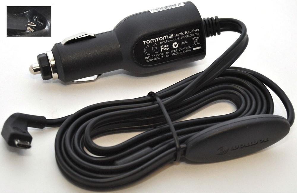 NEW TomTom VIA Micro-USB Car LT Traffic Receiver 1535TM 1435TM 1505TM 1405 1415M