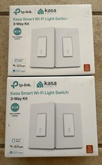 LOT OF 2 TP-Link Kasa Smart HS210 3-Way Wi-Fi Dimmer Switch Kit HS210 KIT Ver c0