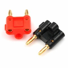 10 Pcs 4mm Gold Plated Dual Banana Plugs Screw Type Speaker Wire Cable Connector