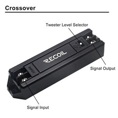 Recoil RET1 Echo Series 1-Inch Car Audio Component Neodymium Silk Dome Tweeters