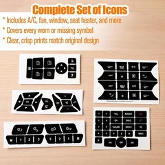 Dash Button for Mercedes Benz Stickers and Decals Repair Kit – Car Control Win