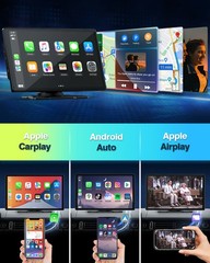 Wireless Apple Carplay Android Auto 9in Touch Screen Car Stereo w/ Backup Camera