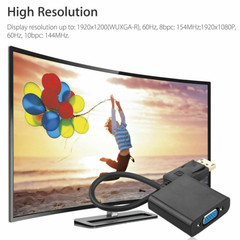 laptop Game Monitor FHD 1080P DisplayPort Male DP to VGA Adapter Cable Comverter