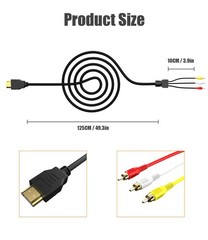 BERLAT HDMI to RCA Converter, 1080P 5ft Male Goldplated 3-RCA Video…
