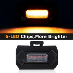 4pcs Raptor Style Smoked Amber Grille Light LED DRL For Toyota Tacoma TRD 20~23