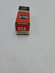 RCA 5AN8 Radiotron Electron Vacuum Tube Plug-In 9-Pins Cylindrical Glass Body