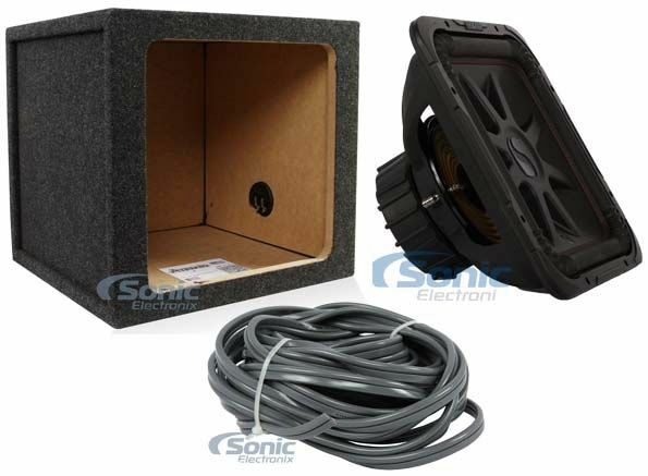 KICKER 45L7R154 900W L7R 15″ Car Subwoofer with Single Sealed Square Enclosure