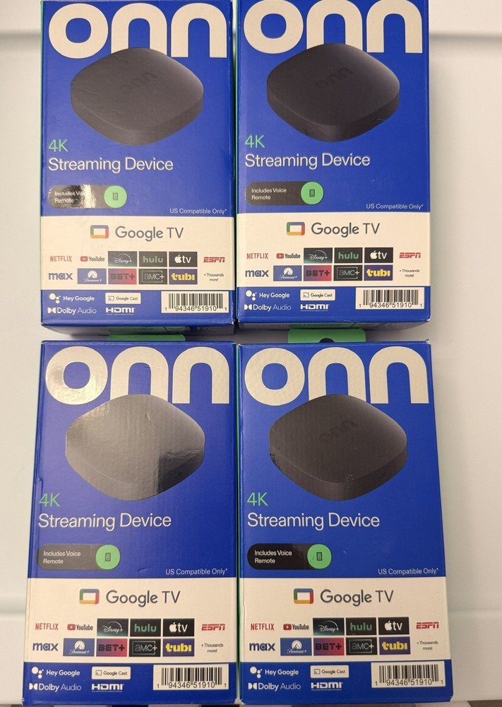 ONN 1YR IPTV OPEN Full HD Streaming Device Google TV Voice Remote HDMI Wi-Fi