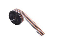 20 Pin Rainbow Color Flat Ribbon IDC Cable Wire 5m Length 20pin, Multicolor
